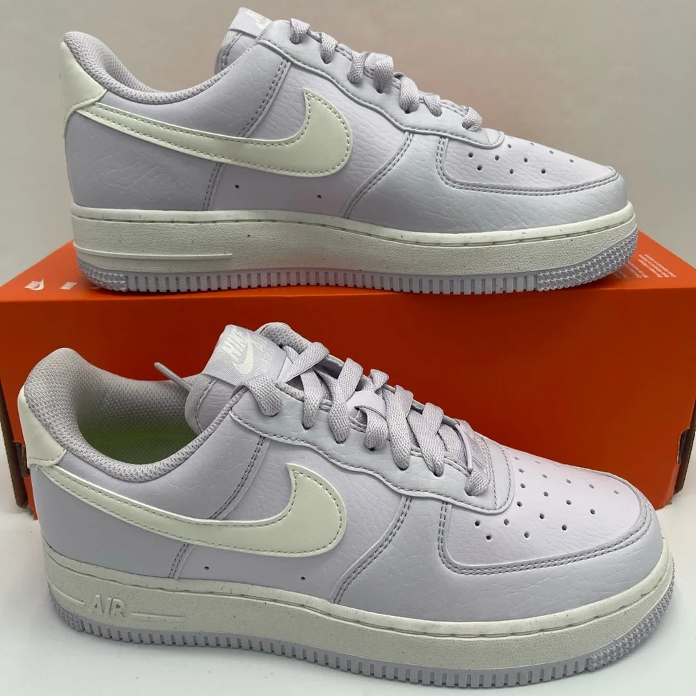 Nike Light Purple with White Accents WMNS AIR FORCE 1 07 NN Platform Sneakers